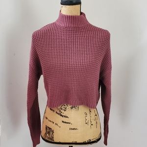 Hollister Waffle Knit Crop Sweater